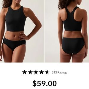 NWT Athleta A-C Conscious Crop Bikini Top Medium